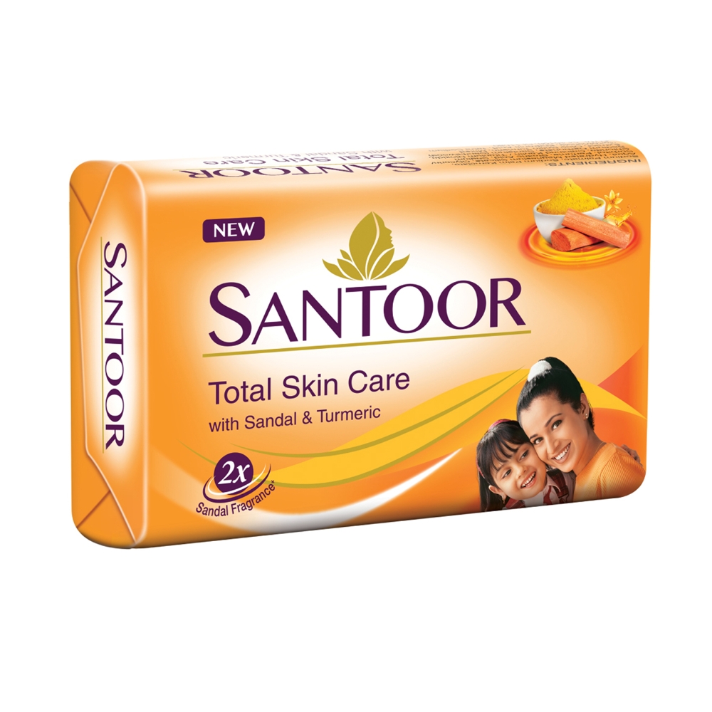 Santoor Sandal & Turmeric Soap - 100 Gram
